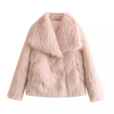 Winter Plush Coat Fashion  Tops Women Clothing