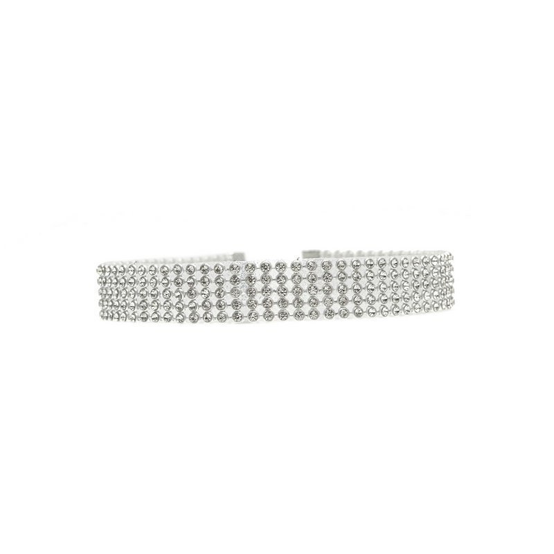 "Elegant Women's Full Crystal Rhinestone Choker Necklace - Bridal Wedding Jewelry for Women"