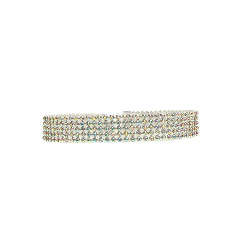 "Elegant Women's Full Crystal Rhinestone Choker Necklace - Bridal Wedding Jewelry for Women"