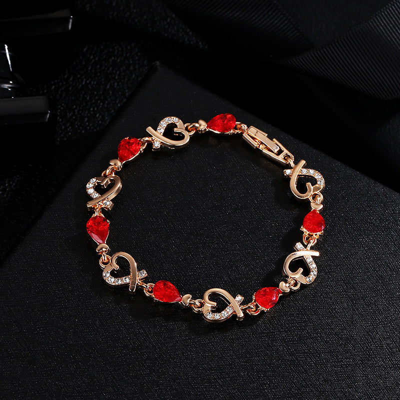 "Rhinestone Crystal Bracelet - Elegant Jewelry Gift for Women"