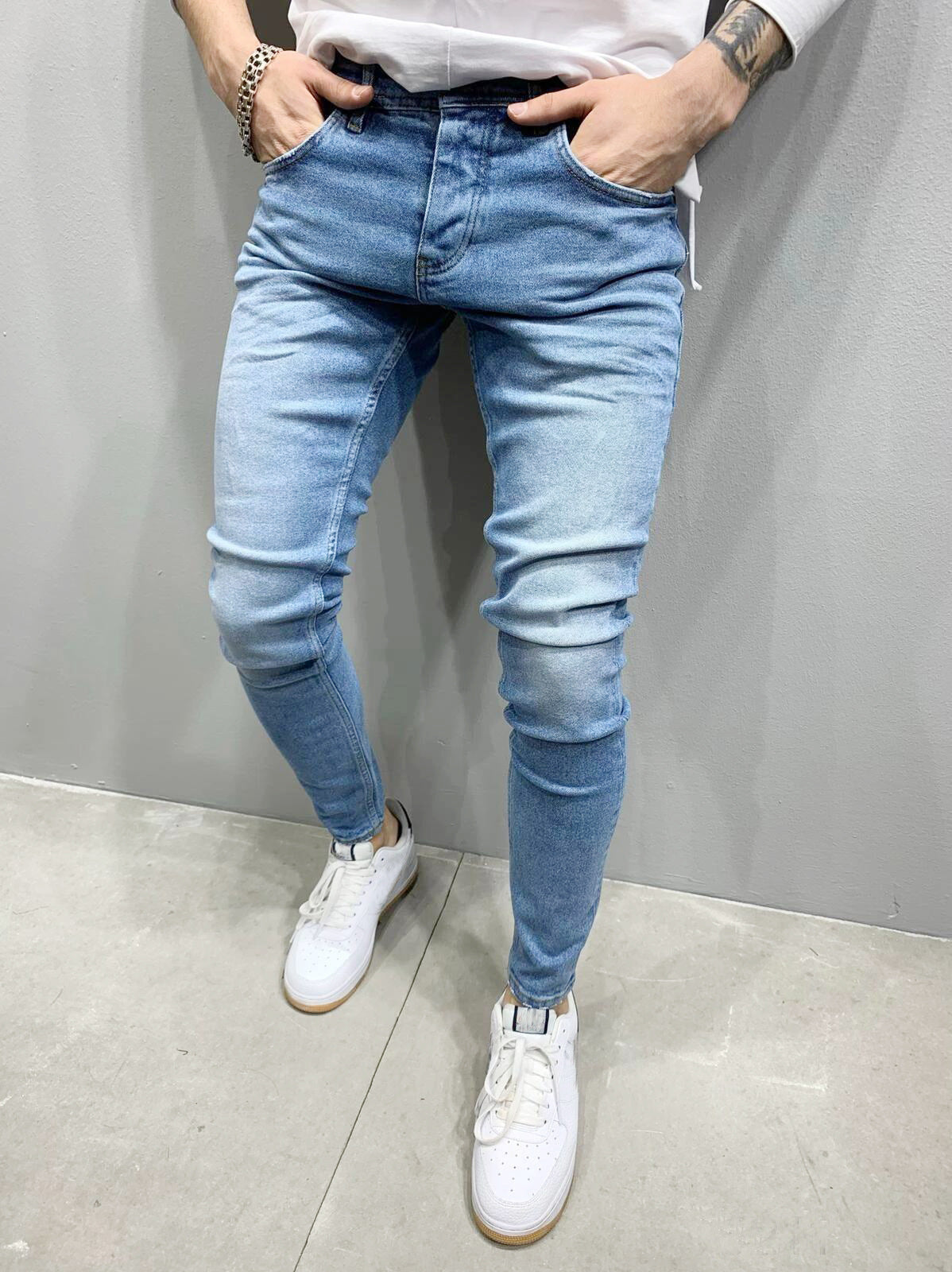 New Men's Jeans Casual Slim Fit