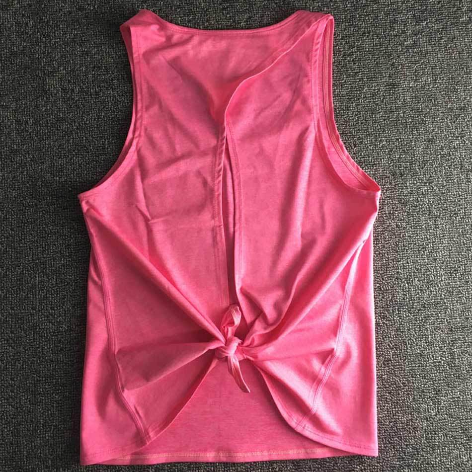 Women Backless Yoga Tank Top Shirt