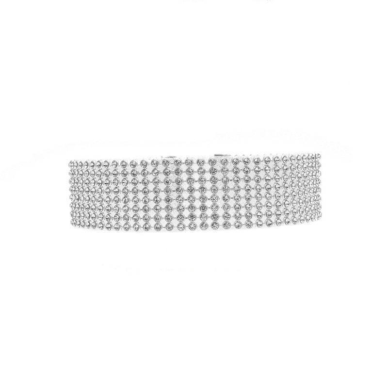 "Elegant Women's Full Crystal Rhinestone Choker Necklace - Bridal Wedding Jewelry for Women"