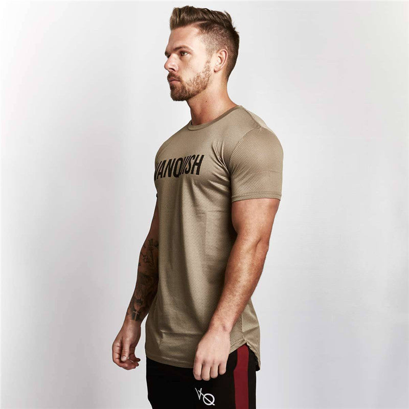 Men's Slim Fit Short Sleeve Workout T-Shirt – Breathable & Athletic Gym Tee