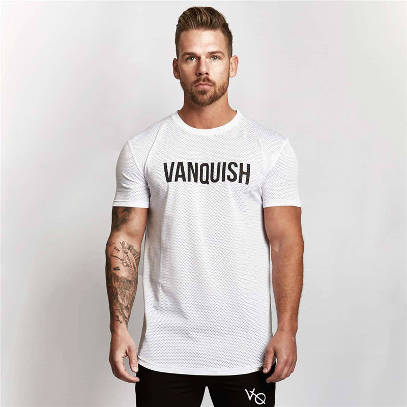 Men's Slim Fit Short Sleeve Workout T-Shirt – Breathable & Athletic Gym Tee