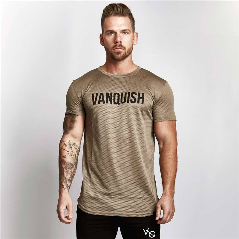 Men's Slim Fit Short Sleeve Workout T-Shirt – Breathable & Athletic Gym Tee