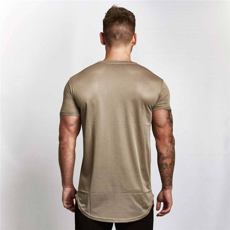 Men's Slim Fit Short Sleeve Workout T-Shirt – Breathable & Athletic Gym Tee