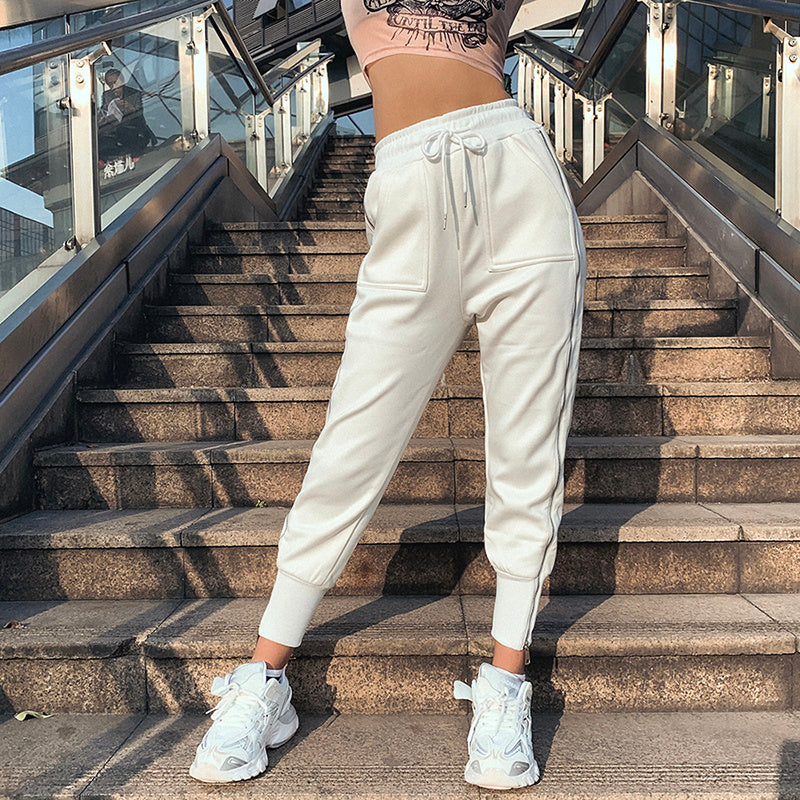 Loose track pants women