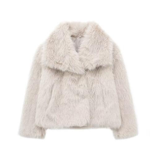 Winter Plush Coat Fashion  Tops Women Clothing